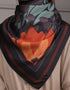 CARYS SQUARE SCARF (DARK AMBER)